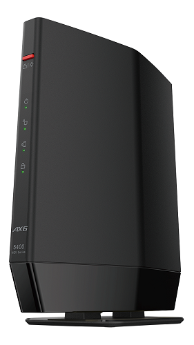 Wi-Fi 6に対応し、最大5つの機器を有線接続可能な据え置きタイプのWi