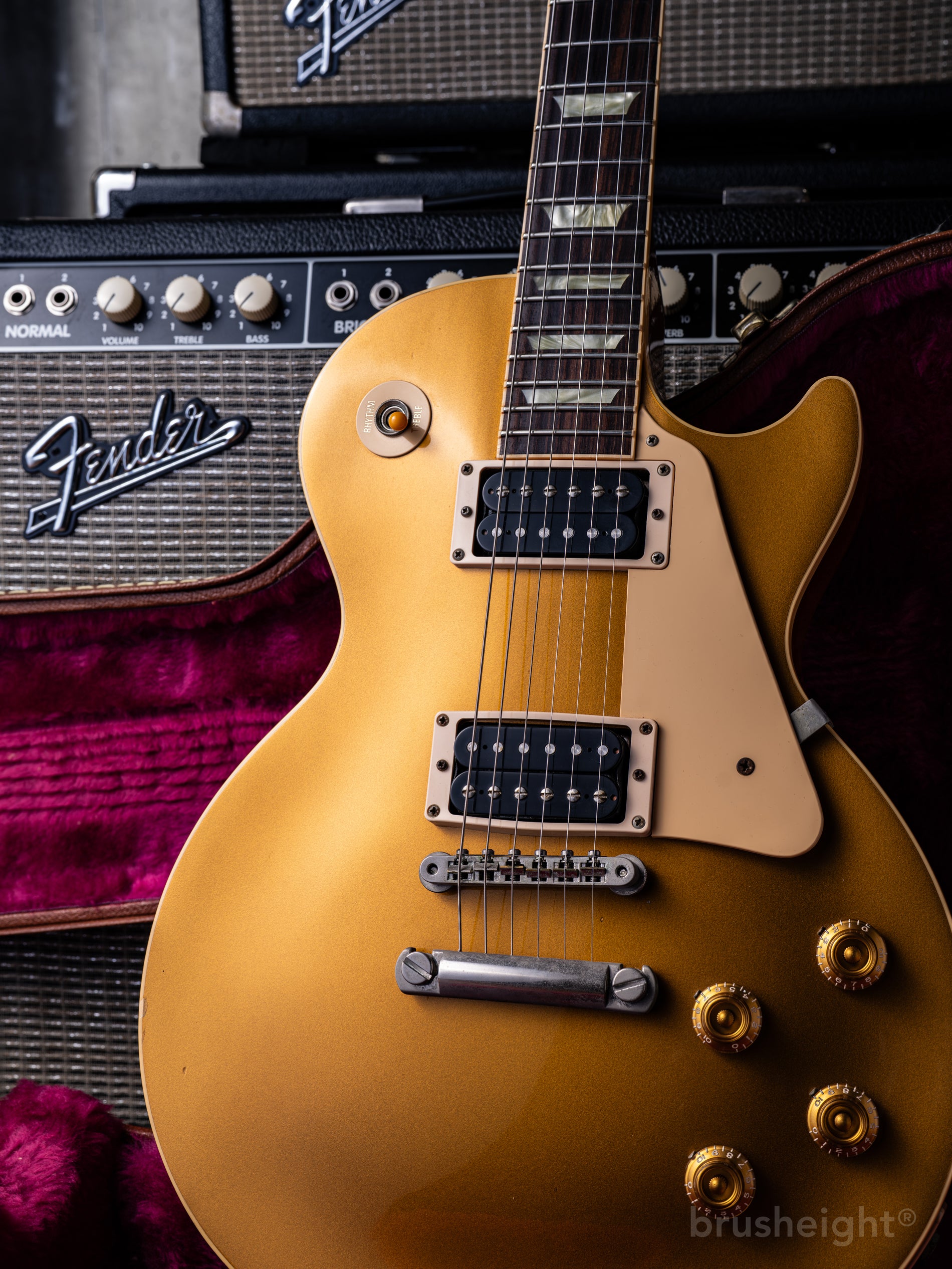 Gibson USA 1960 Les Paul Classic Gold Top 1998's – brusheight