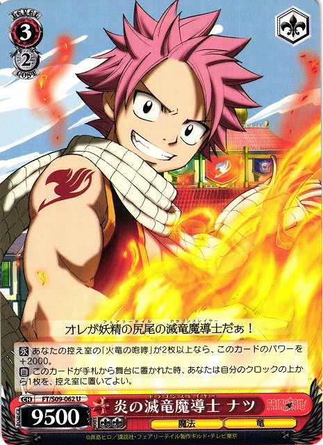 SSP 滾る炎の滅竜魔導士 ナツ 箔押し ヴァイスシュヴァルツ フェアリー