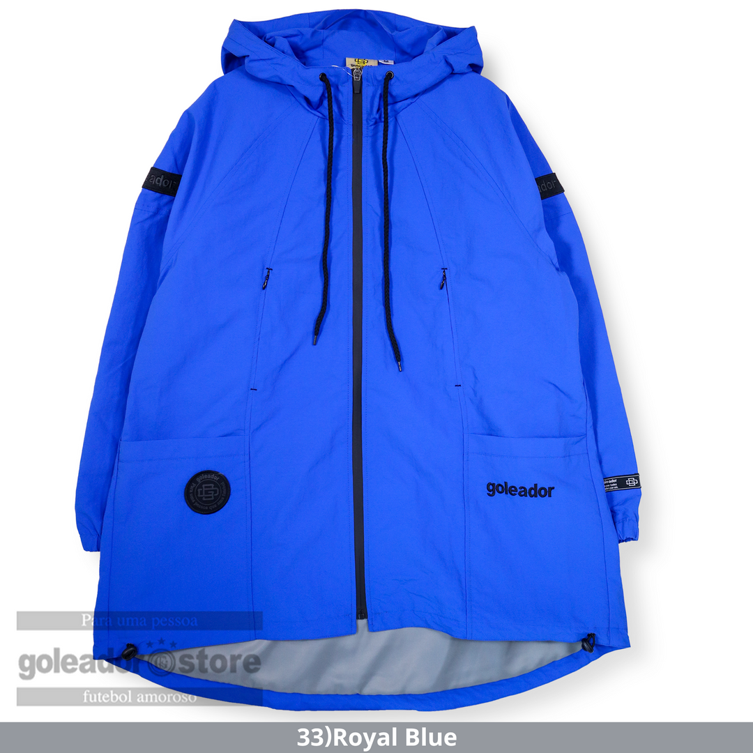 ナイロンワッシャー フードZIP ハーフ コート