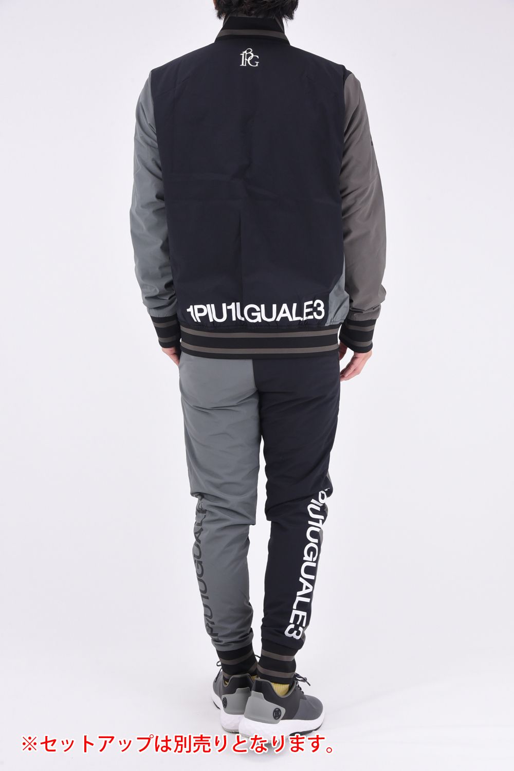 1PIU1UGUALE3 GOLF - CRAZY TRACK JACKET / ロゴ クレイジーパターン