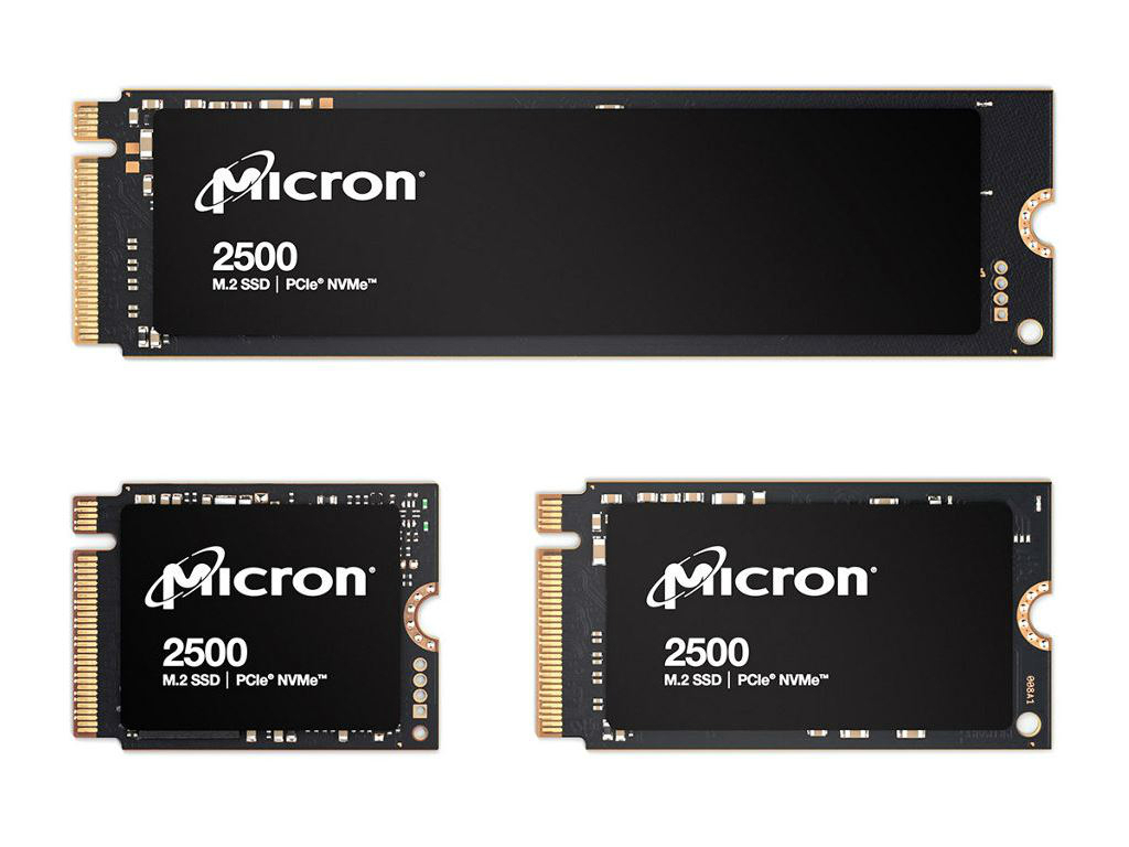 232層QLC NANDフラッシュを採用したNVMe M.2 SSD、Micron「2500 SSD