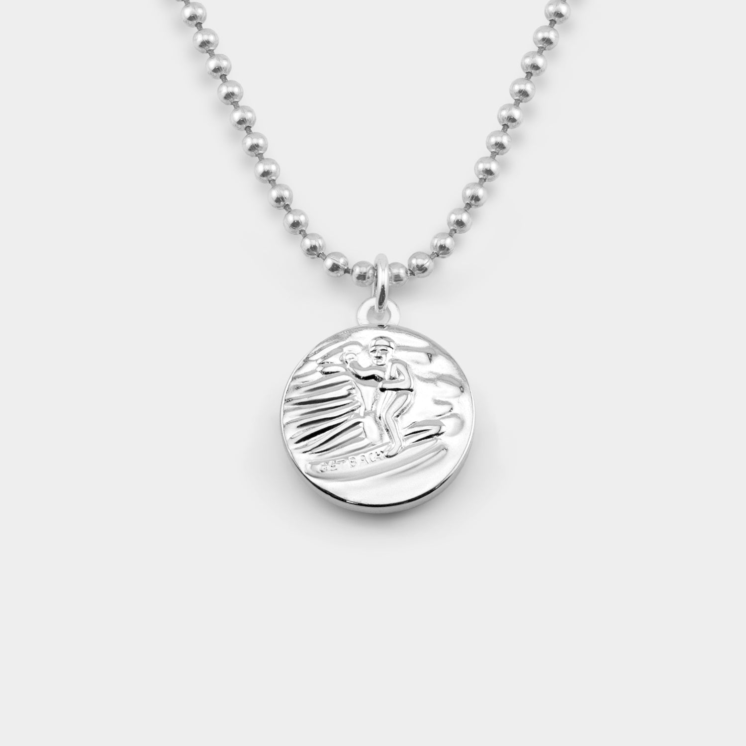 St. Christopher Necklace in Silver + Lavender // Get Back Necklaces