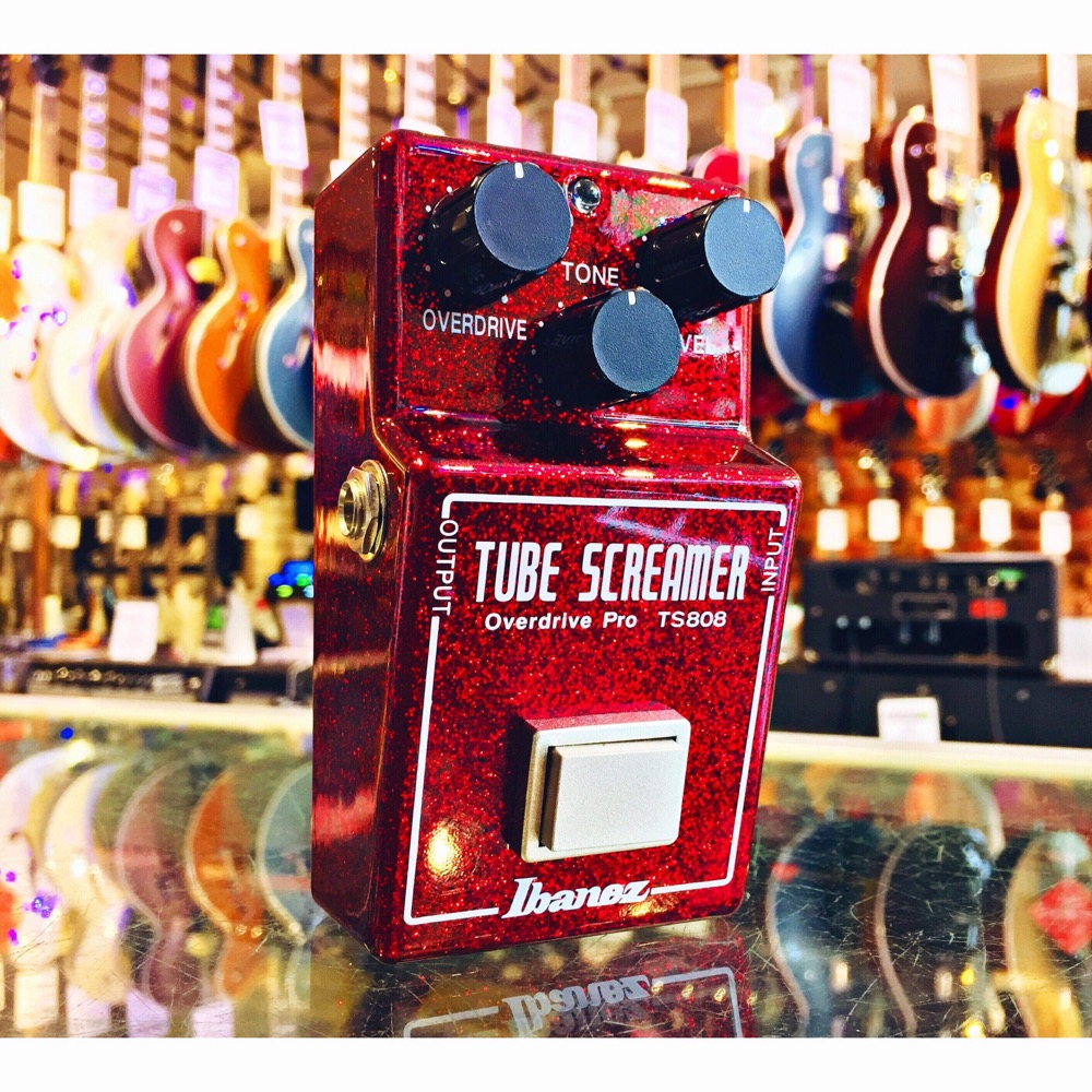Ibanez TS808 40th Anniversary Tubescreamer Custom Ruby Red Sparkle