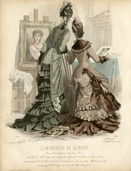 Le Moniteur de la Mode 銅版画 1859年 Le Moniteur de la Mode 銅版画