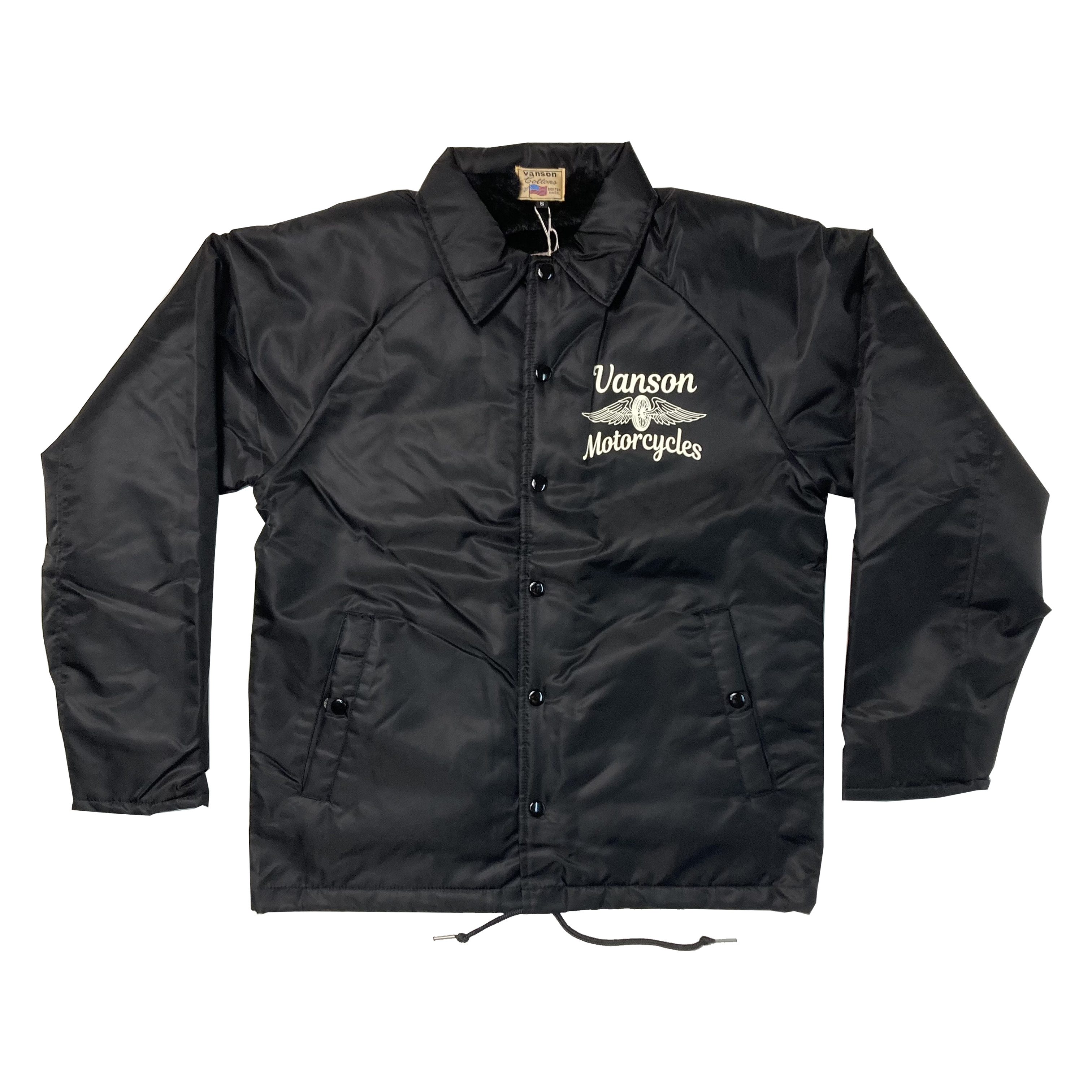 VANSON Wheel&Wing BOA COACH JACKET NAVY BLUE（ネイビーブルー