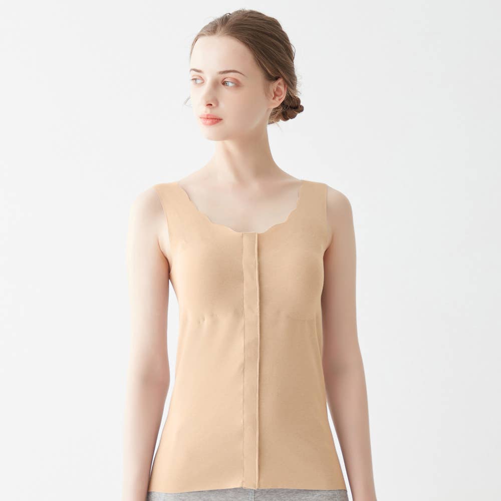 前あきカップ付きタンクトップ NP0036 :レディース トップス