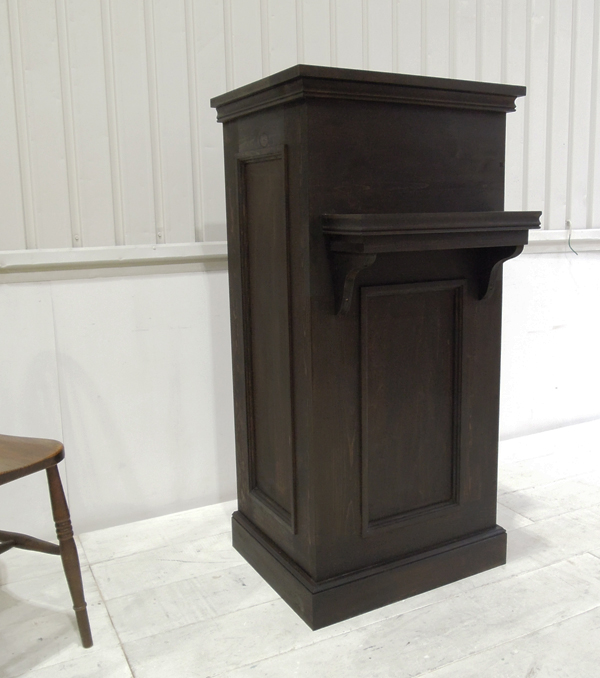 美容室や自宅サロンなど小規模店舗向けレジカウンターW600ブラック