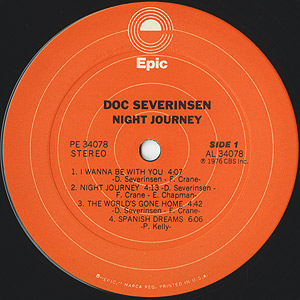 Doc Severinsen / Night Journey(LP) / Epic 1976 USオリジナル盤 VG+/