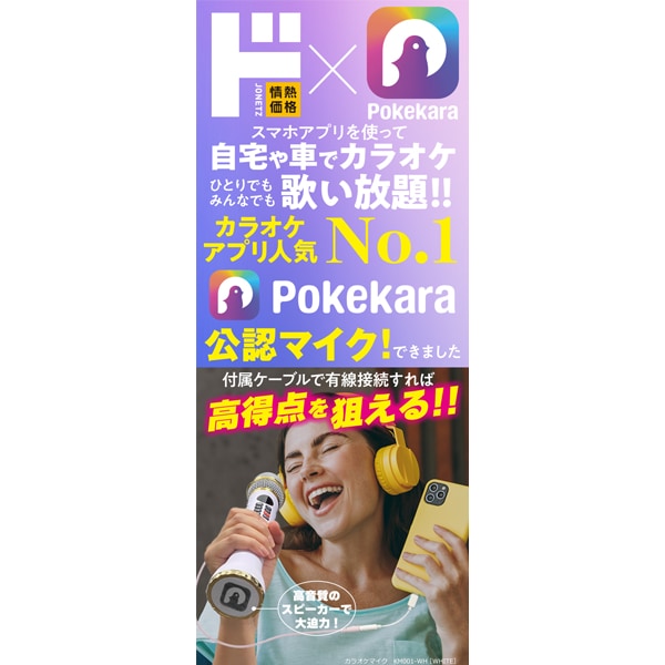 Pokekara公認カラオケマイク｜AV/音響/イヤホン｜商品紹介｜ドン
