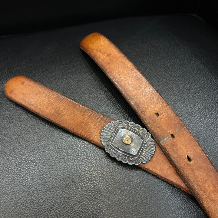 ゴローズ goro's 3㎝固定式k18付ベルト(赤茶)※歪メタル – DELTAone