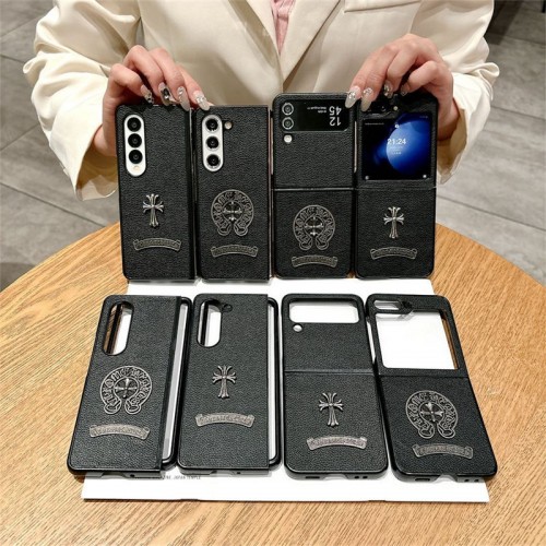 クロムハーツChrome Heartsブランドgalaxy z flip 6 fold5 4ケース
