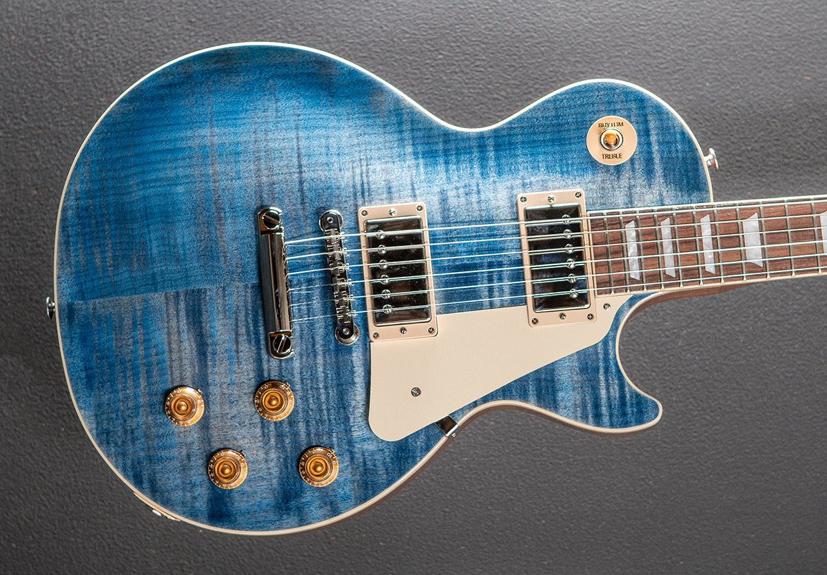 Les Paul Standard 50's Figured Top - Ocean Blue – Dave's Guitar Shop