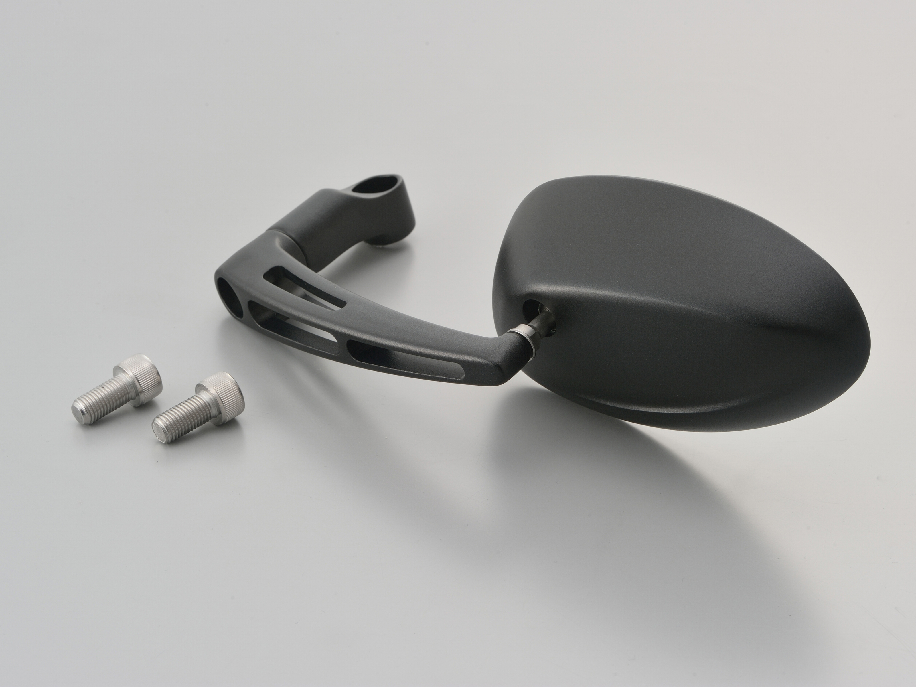 パラレルミラー オーバル 左用 ブラストブラック（新保安基準 適合