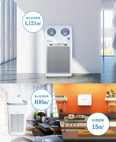 光触媒&マイナスイオン機能付き中型業務用空気清浄機 ALCURE