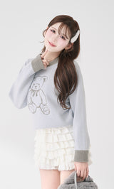 ポイントカラーDベアニットトップス – Darich (ダーリッチ)