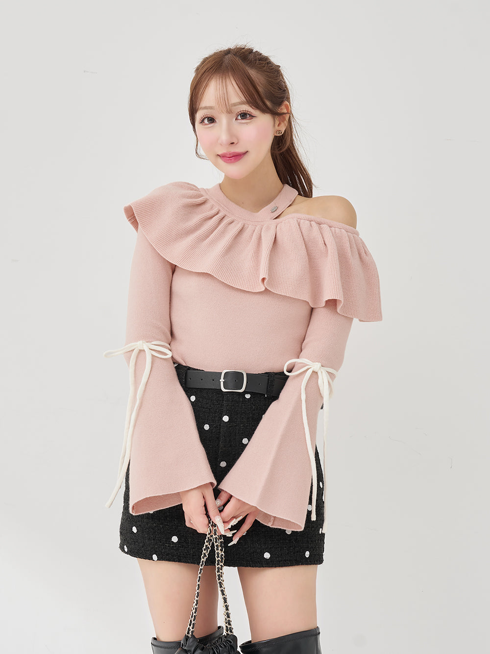 ベルスリーブフリルニットトップス – Darich (ダーリッチ)