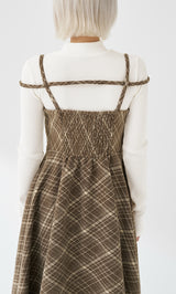 レイヤードチェックイレヘムミディワンピース – Darich (ダーリッチ)