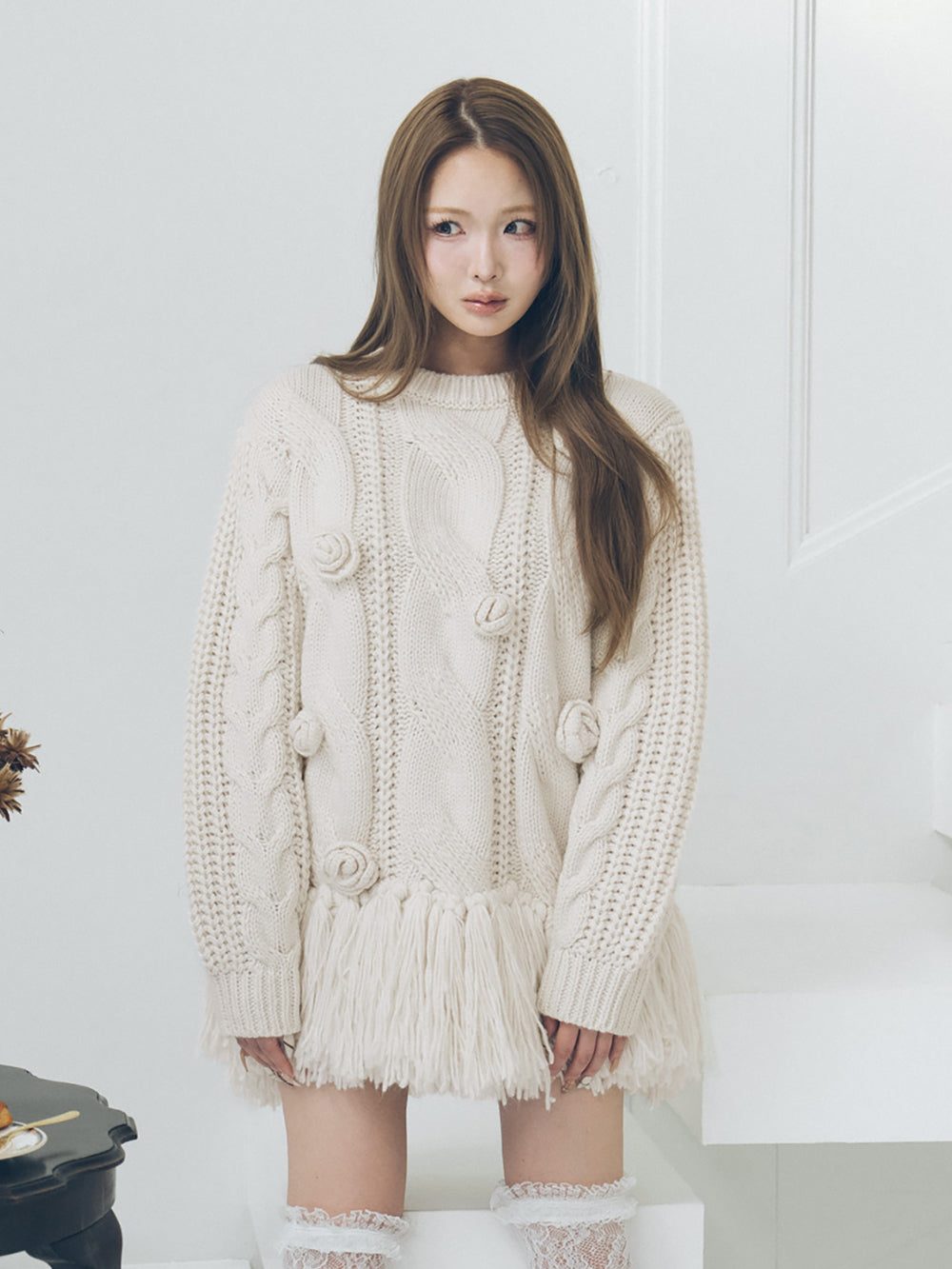 ローズモチーフニットチュニック – Darich (ダーリッチ)