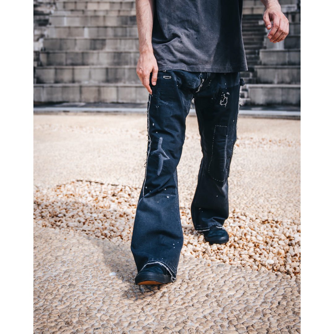 Saint Mxxxxxx (セントマイケル) DOUBLE KNEE DACK BLACK SM-YS1-0000