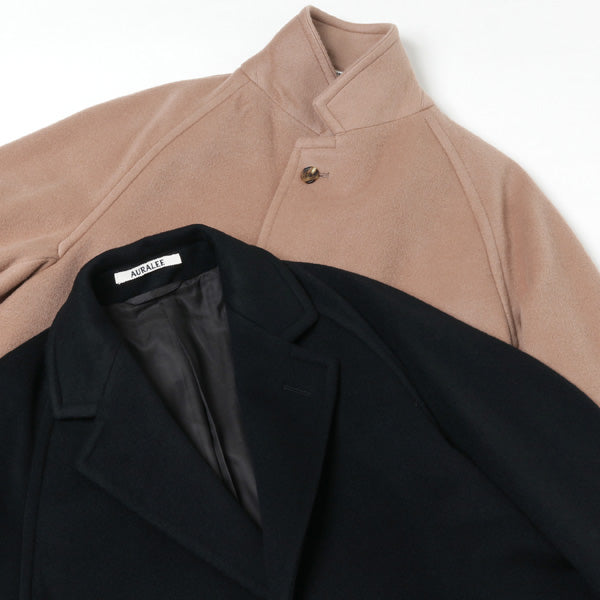 CASHMERE WOOL MOSSER CHESTERFIELD COAT (A9AC01MC) | AURALEE