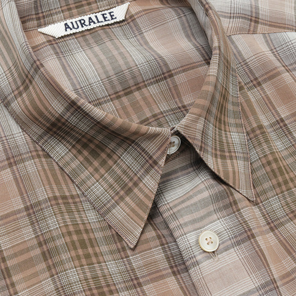 WOOL RECYCLED POLYESTER CLOTH SHIRTS (A21AS01EM) | AURALEE