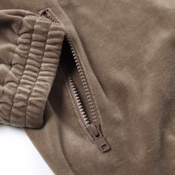 ORGANIC COTTON VELOR HALF ZIP BLOUSON (A22SP01CV) | AURALEE / Tops