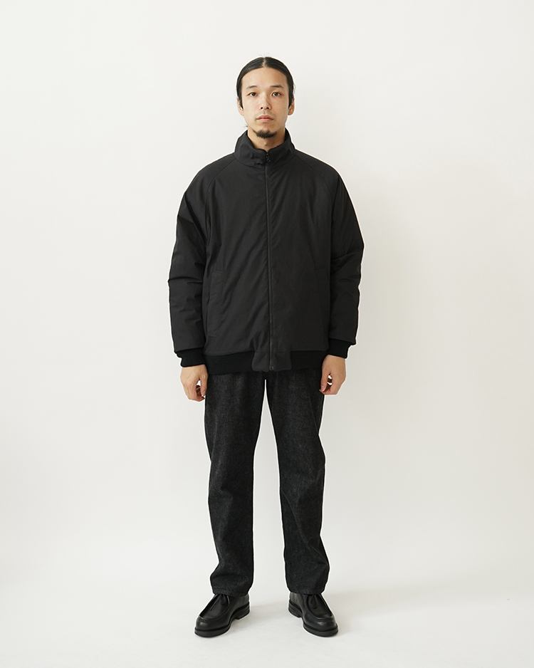 STAND COLLAR ZIP BLOUZON / BLACK | YAECA (MEN)(ヤエカ) | OUTER