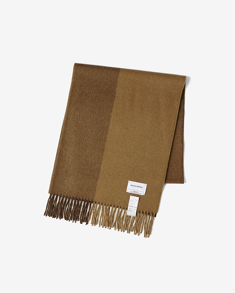 Brushed Scarf / BLOCK BROWN | THE INOUE BROTHERS(イノウエ