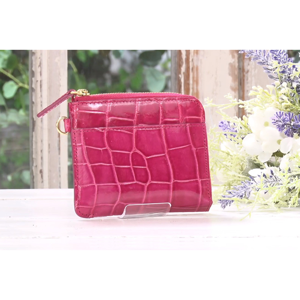 イタリアZUMA社クロコ コンパクト財布 ディノスANAmall店