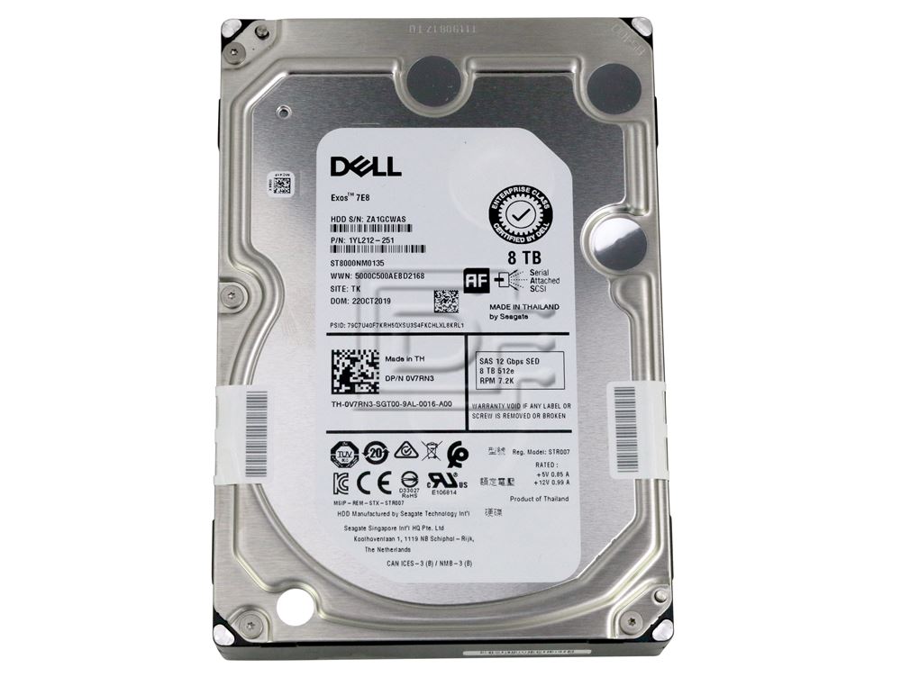 Dell PDFHC / V7RN3 / Seagate ST8000NM0135 8TB 3.5