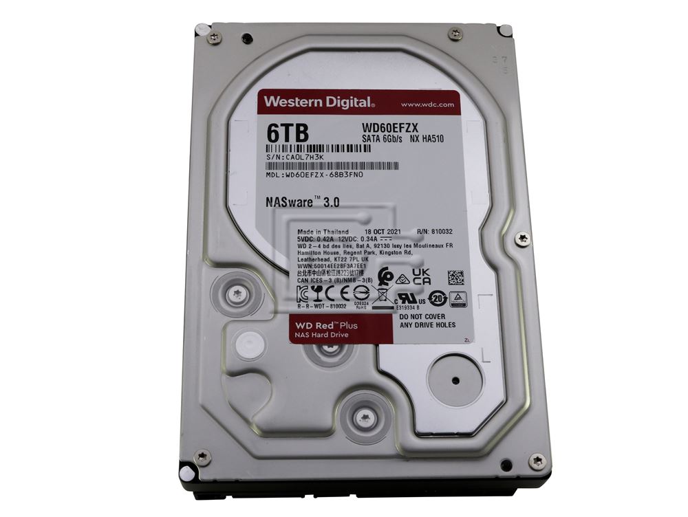Western Digital RED WD60EFZX 6TB 128MB Cache 3.5