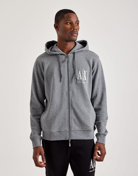 Armani Exchange Icon Logo Full-Zip Hoodie – DTLR