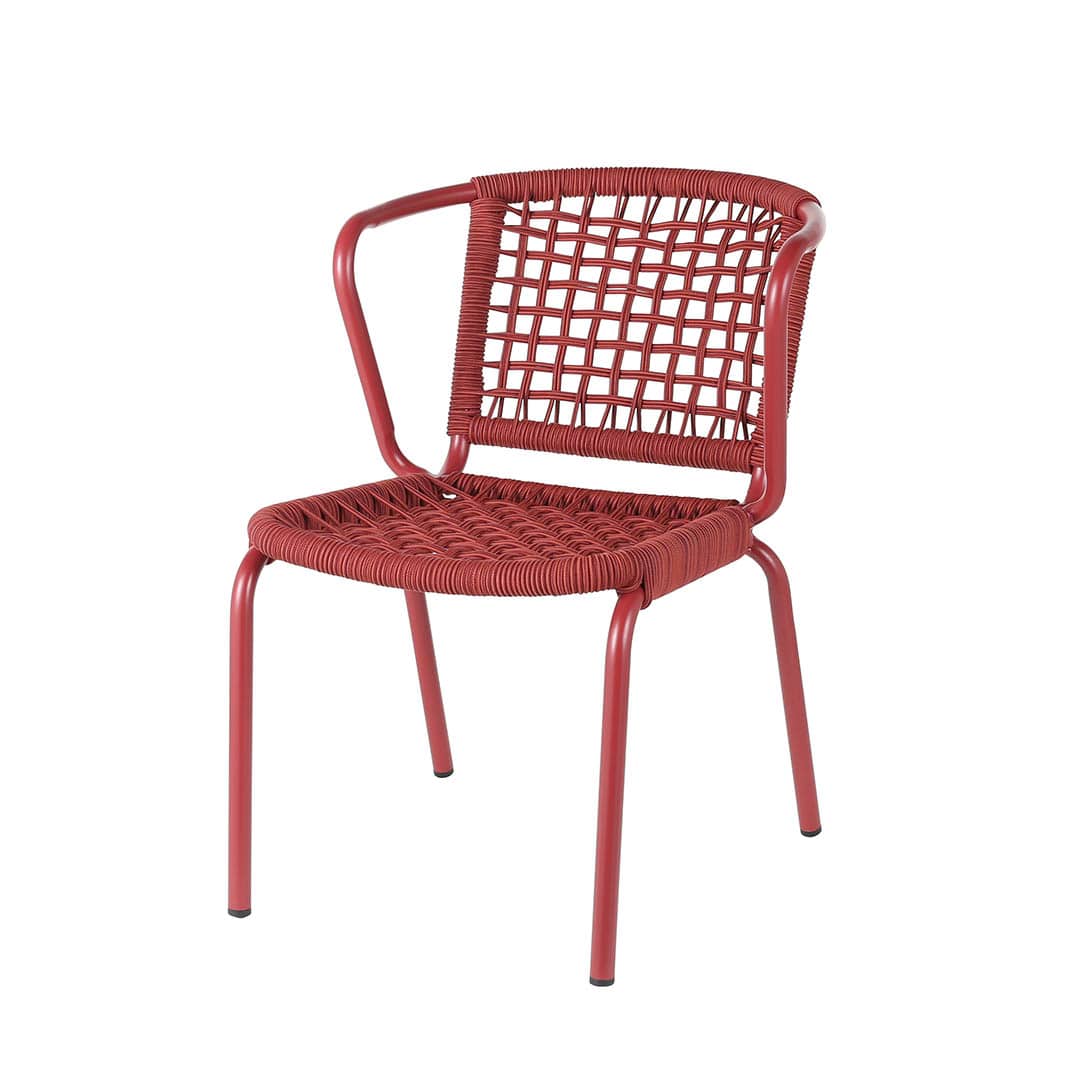 DULTON ONLINE SHOP | ALUMINUM ROPE CHAIR LADARN RED(RED): 家具