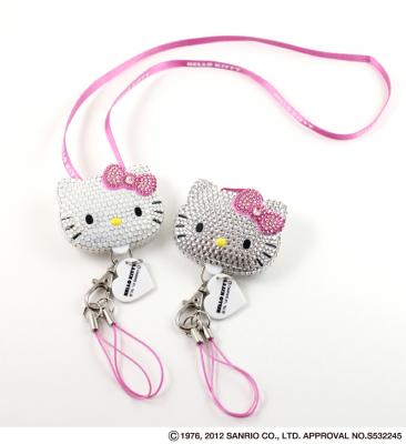 収納式ネックストラップ「デコプティ」にハローキティバージョンが新