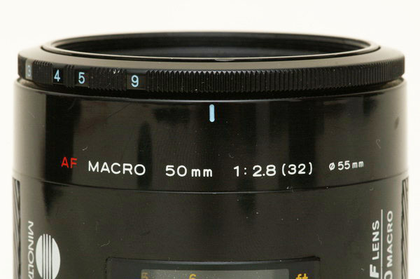 Minolta AF 50mm F2.8 Macro A-mount lens info