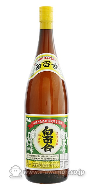 白百合 30度1800ml /池原酒造所：泡盛・古酒の通販ショッピングサイト