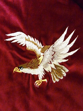 TAILOR TOYO[テーラー東洋] スカジャン 別珍 EAGLE×JAPAN MAP 鷲 日本