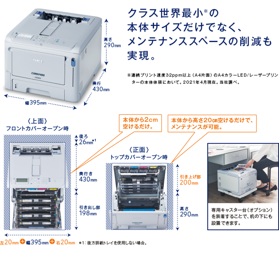 OKI】A4カラーLEDプリンター『C650dnw』