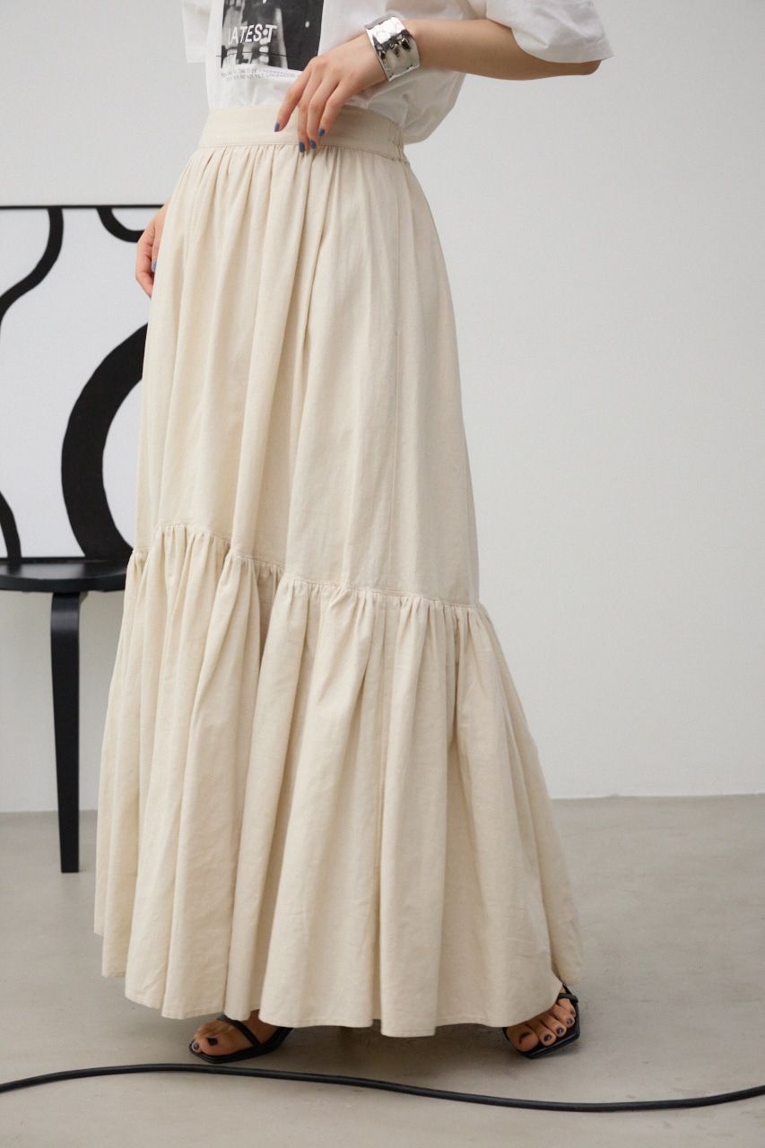 AZUL BY MOUSSY | リネンミックスマキシスカート (スカート(ロング