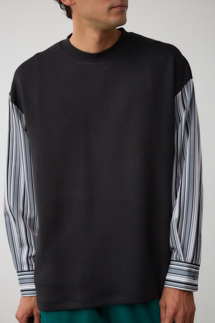 AZUL BY MOUSSY | シャツレイヤードポンチトップス (Tシャツ