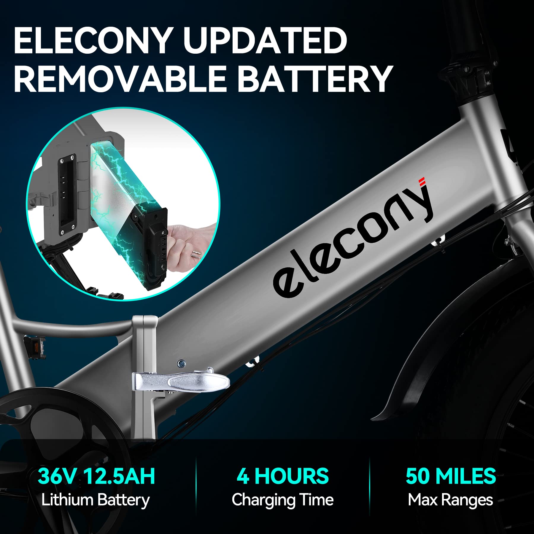 Elecony Electric Folding Bike 20