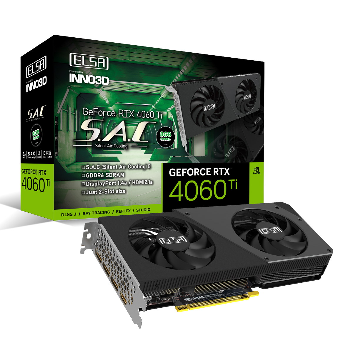 ELSA GeForce RTX 4060 Ti 8GB S.A.C - 株式会社 エルザ ジャパン