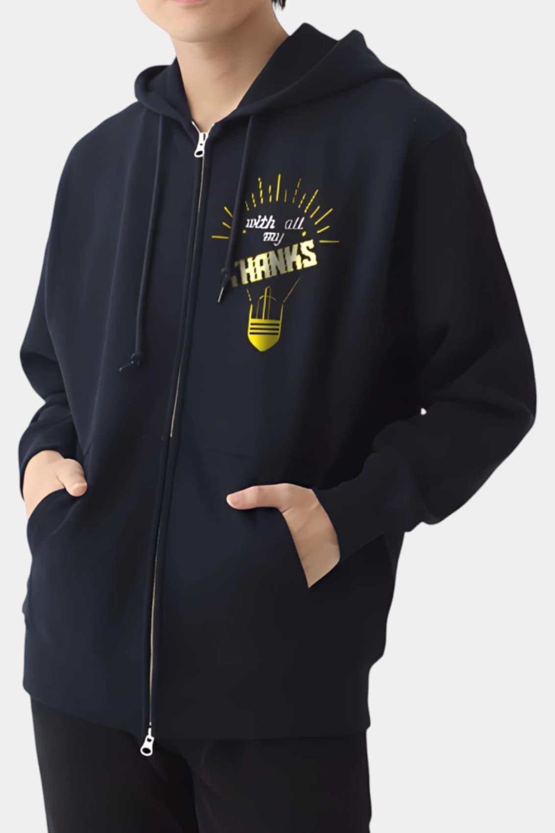 極厚パイルジップパーカー[United Athle 5767]｜オリジナルプリント