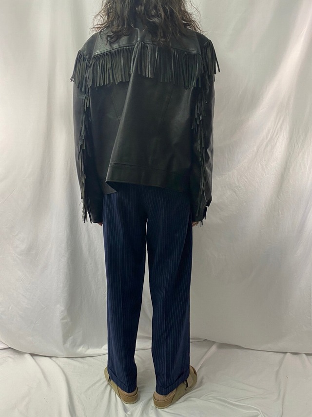 80s 80年代 90s 90年代 ウエスタン 革 レザー ブラック │ヴィテージ