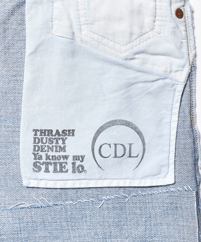 マインデニム×登坂広臣のCDL“ダメージ加工＆リペア”施したジーンズや