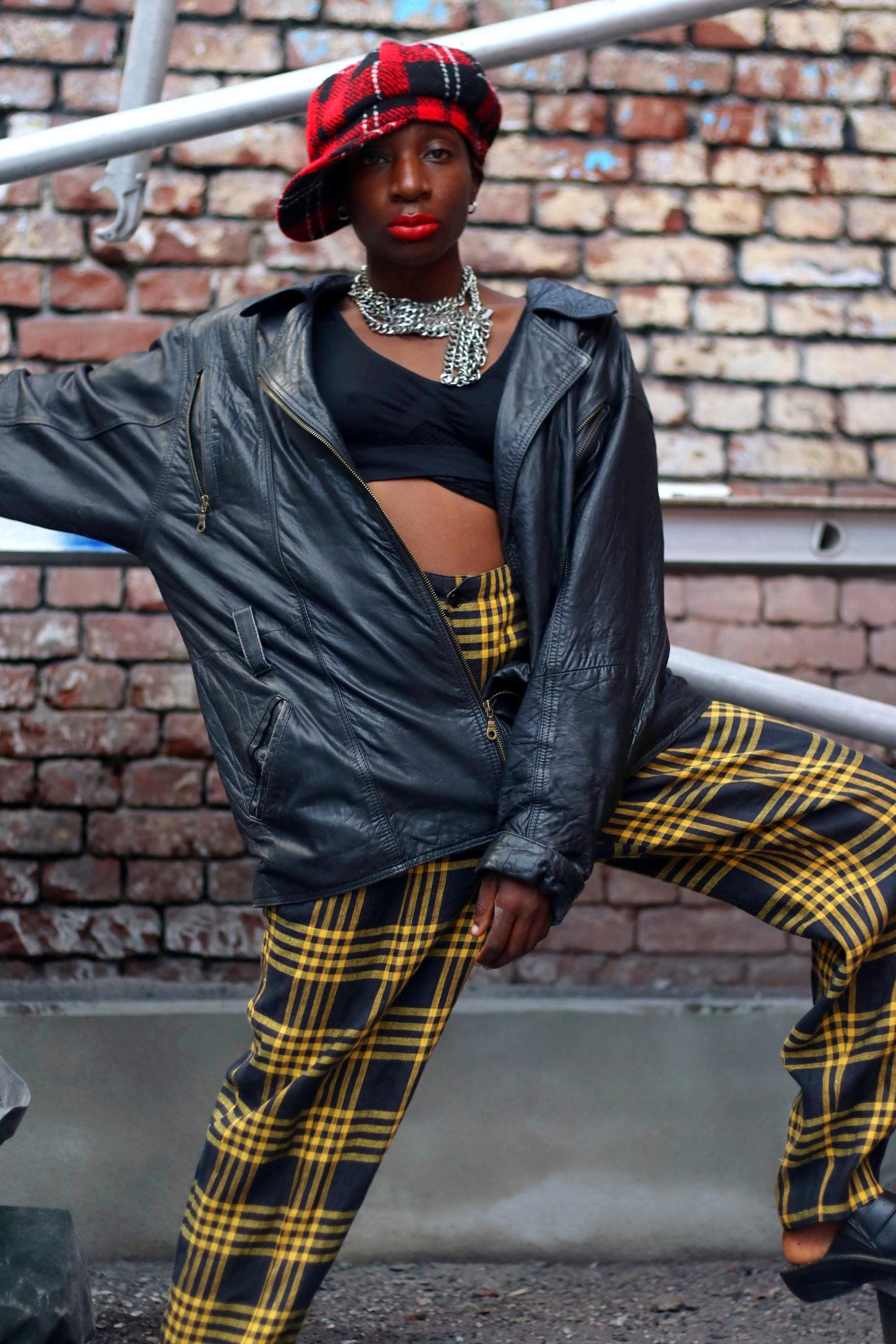 90s Leather Jacket| Vintage Genuine Lamb Leather Unisex Oversized