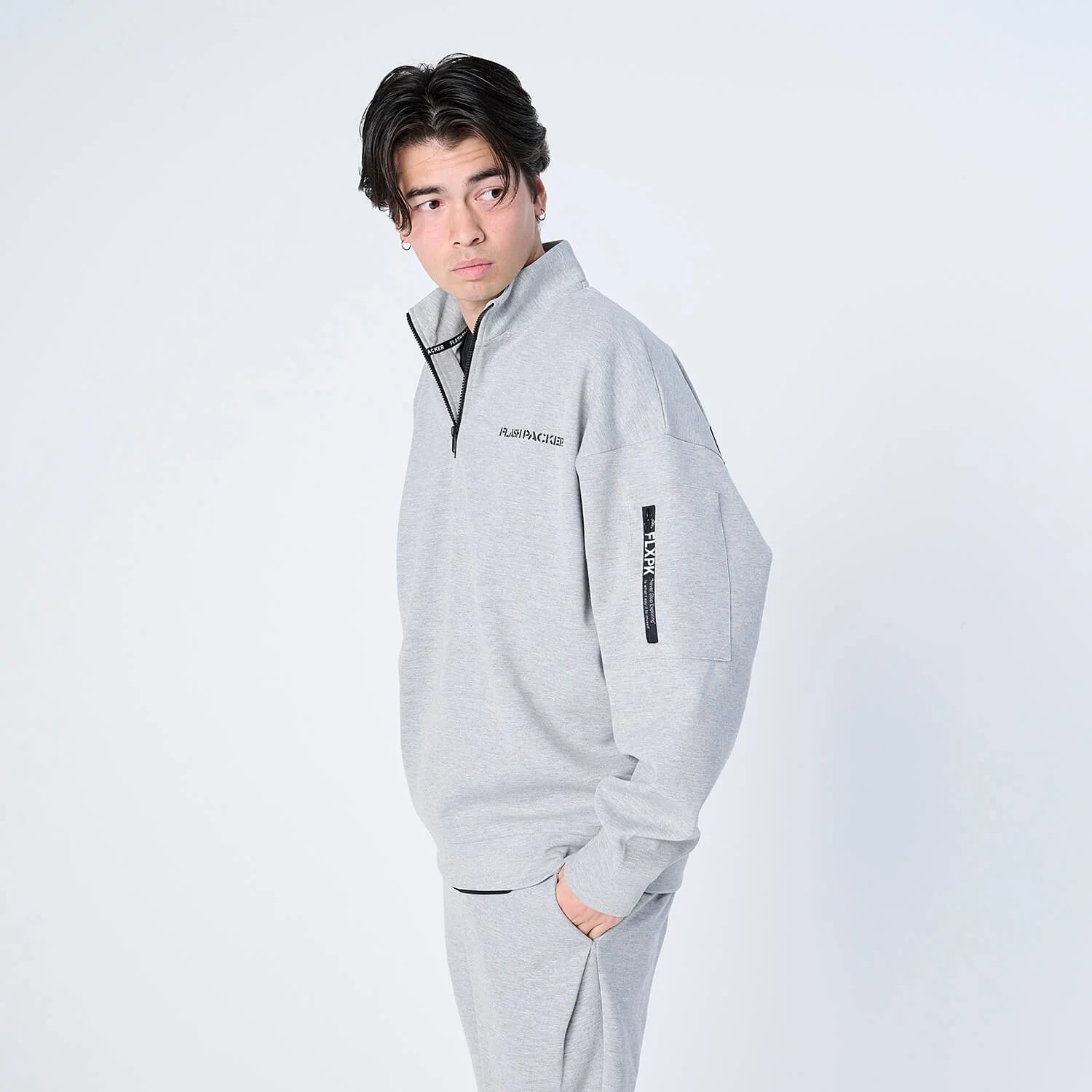 XP-AIR HALFZIP（エアテンション® ダンボールニット ジップパーカー