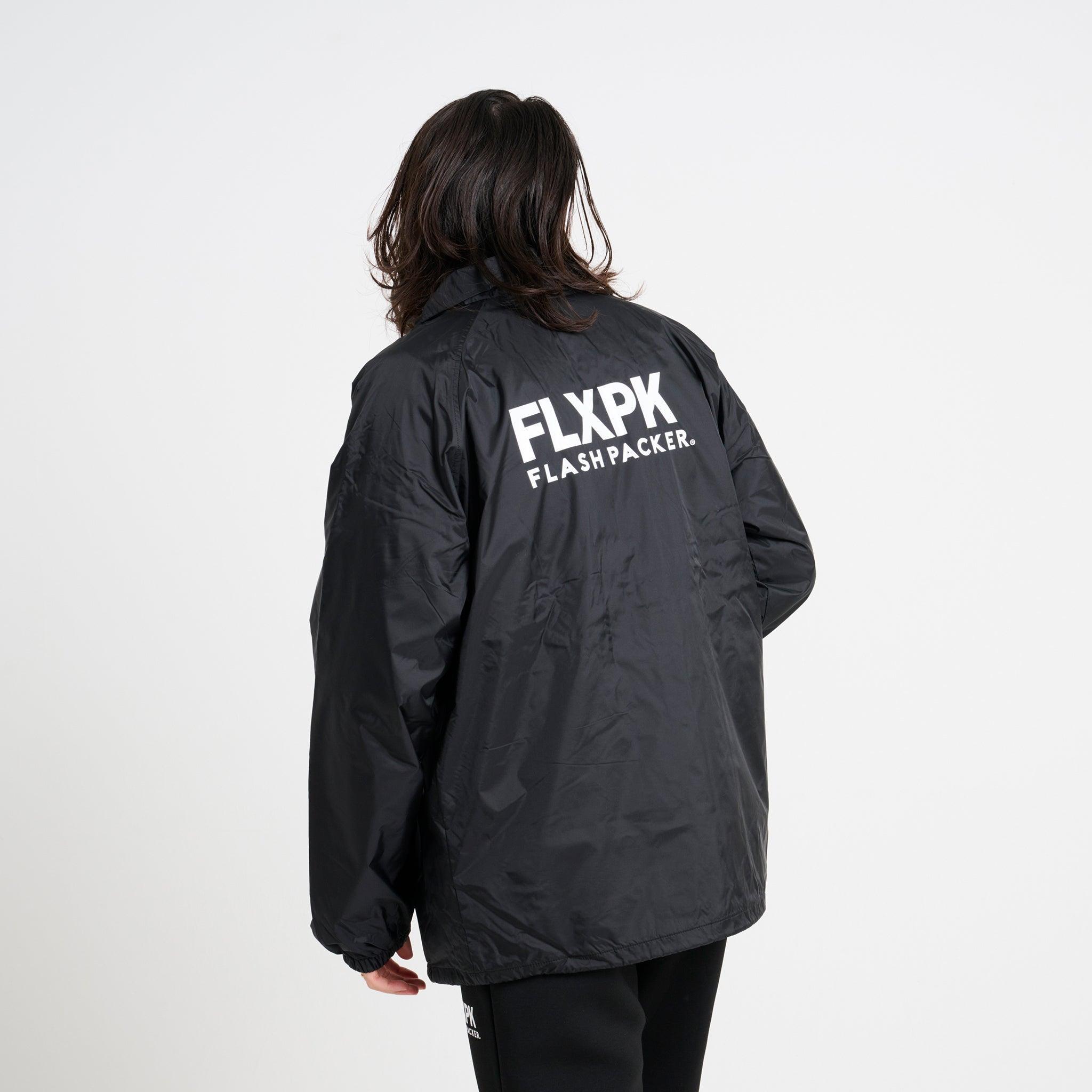 XCJ-LOG（撥水ナイロン・コーチジャケット）BLACK - OUTERWEAR