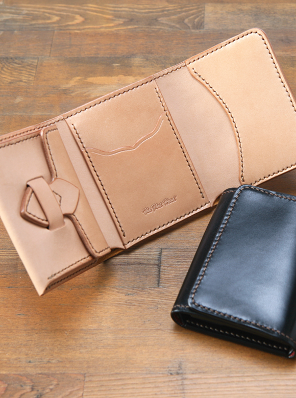 多脂革 三つ折 ミニ ウォレット FN-WSN3-4S | THE FLAT HEAD